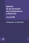 Jahrbuch fr die Geschichte des  Protestantismus in sterreich 124 